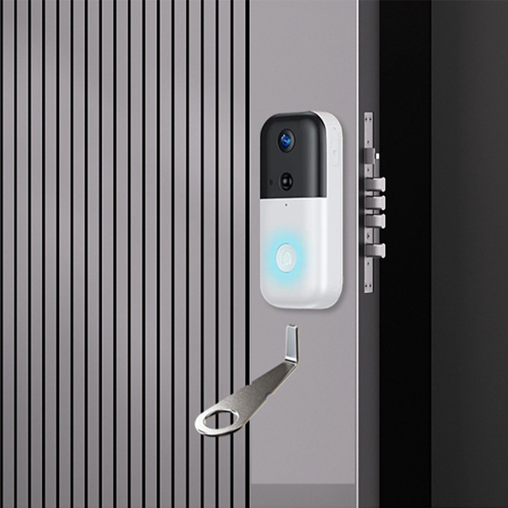 Smart Home Video - Srebrny klucz do wideodomofonu Ring, bezpieczne